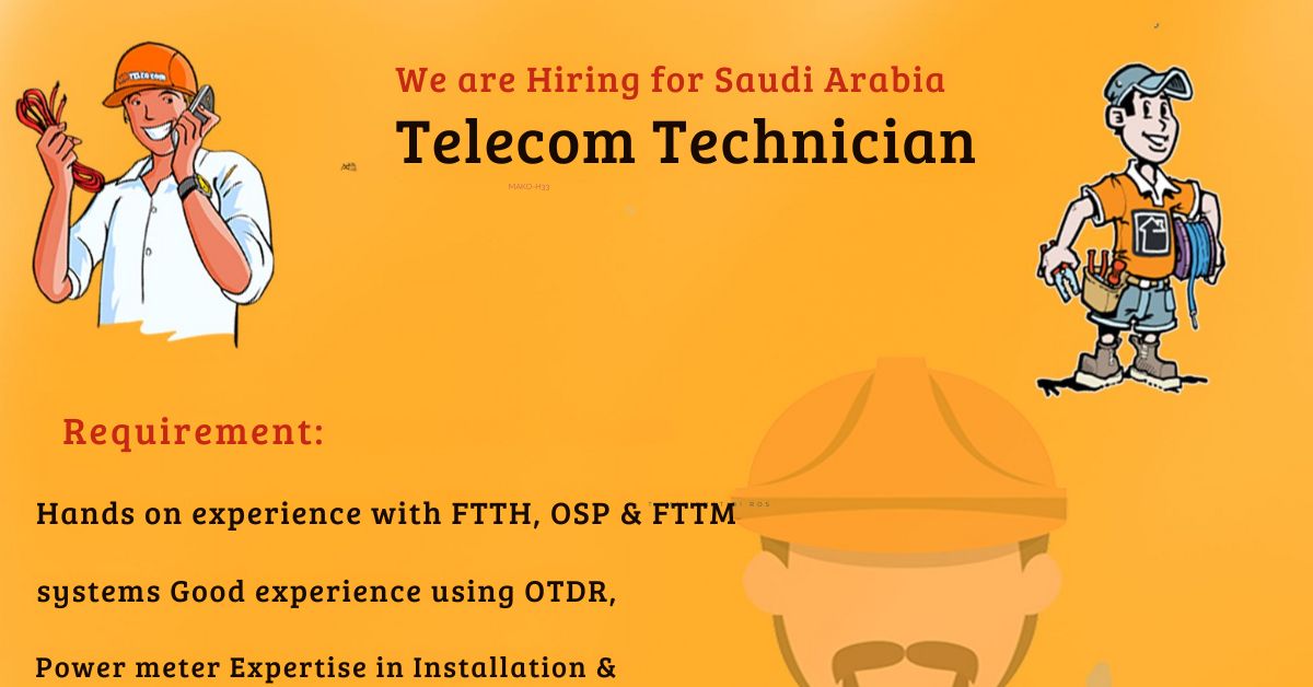 Telecom Technician Jobs in Saudi Arabia